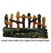 Beautiful Wooden Fence Aquarium Toys